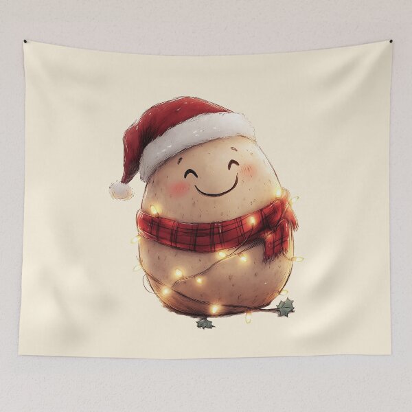 Item preview, Festive Christmas Cute Potato designed and sold by Konkam.