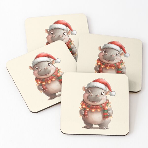 Item preview, Festive Christmas Hippo Moo deng Joy designed and sold by Konkam.
