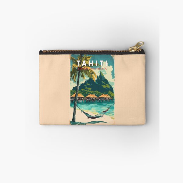 Item preview, Tahiti Illustration Travel Art Vintage designed and sold by KrisSidDesigns.