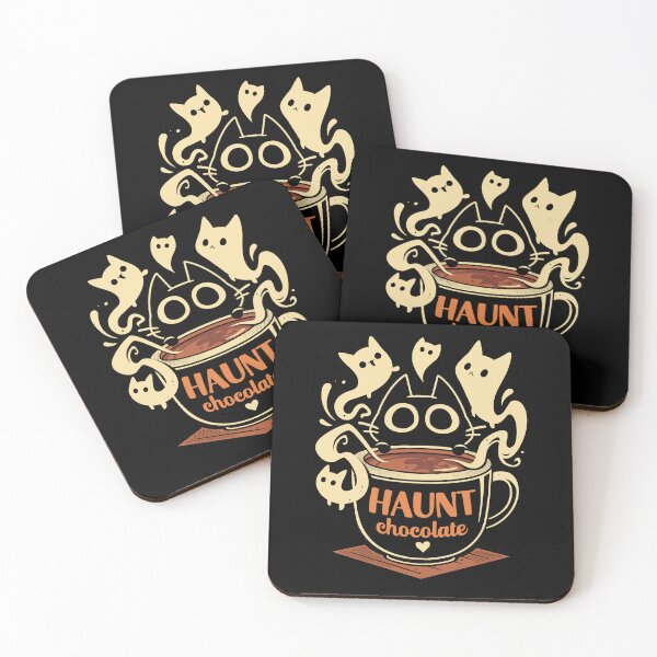 Item preview, Haunt chocolate - Black Cat and Ghosts designed and sold by Snouleaf.