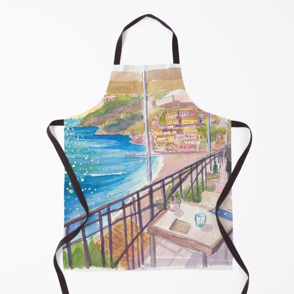 Item preview, Amalfi Seaview Cafe Overlooking the Gulf of Salerno designed and sold by artshop77.