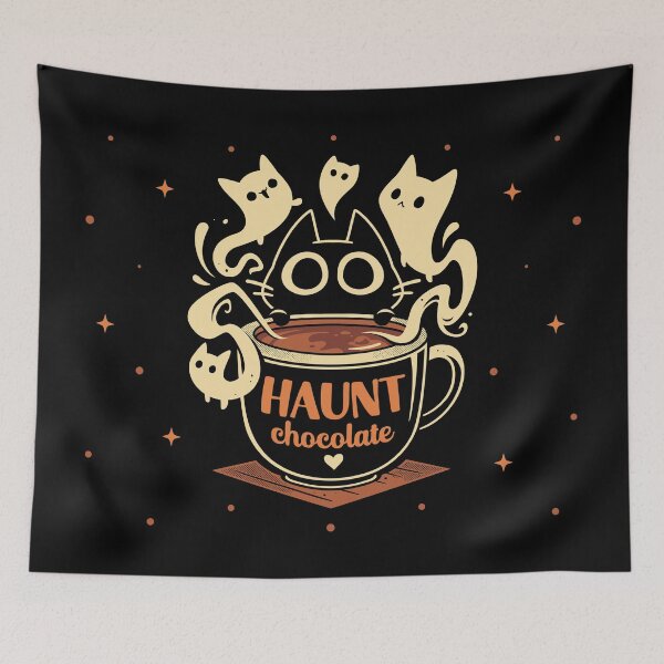 Item preview, Haunt chocolate - Black Cat and Ghosts designed and sold by Snouleaf.