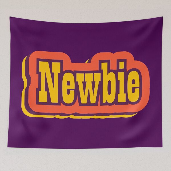 Item preview, Newbie Retro Typography, Vintage Slang Word designed and sold by ArtNoveltee.