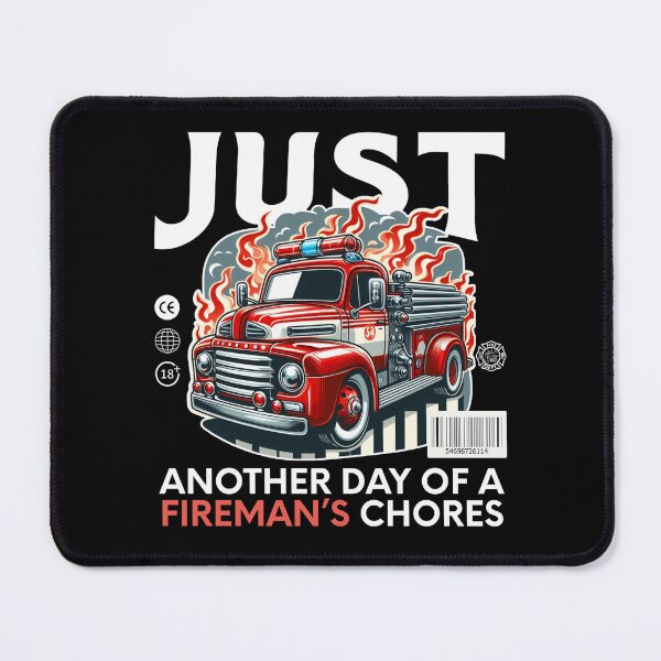Item preview, Just another day of a fireman's chores designed and sold by Peerless-Prime.