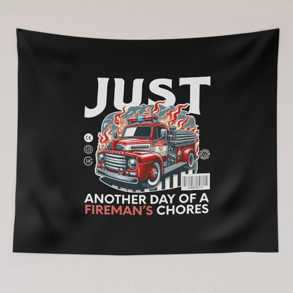 Item preview, Just another day of a fireman's chores designed and sold by Peerless-Prime.
