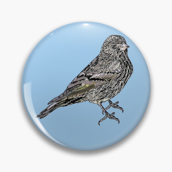 Item preview, Pine Siskin Black Alternate Design  designed and sold by designsasstultd.
