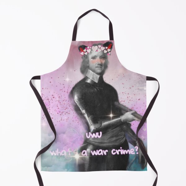 Item preview, UwU what's a war crime? History Meme Catboy Oliver Cromwell designed and sold by feardeargcrafts.