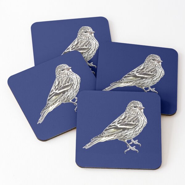 Item preview, Pine Siskin White Alternate Design  designed and sold by designsasstultd.