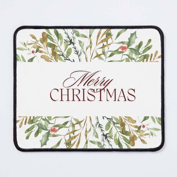 Item preview, Merry Christmas Festive Elegant Greenery designed and sold by PavlinaBFDesign.
