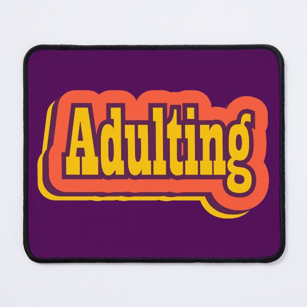 Item preview, Adulting Retro Typography, Vintage Slang Word designed and sold by ArtNoveltee.