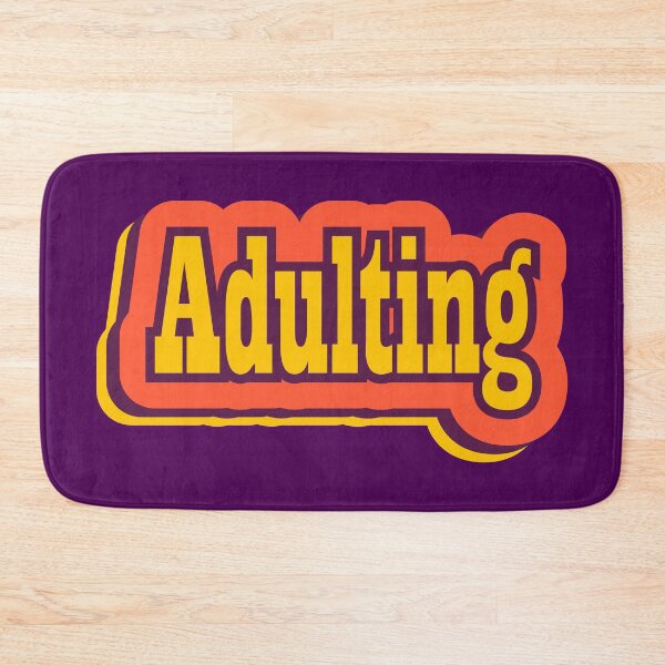 Item preview, Adulting Retro Typography, Vintage Slang Word designed and sold by ArtNoveltee.