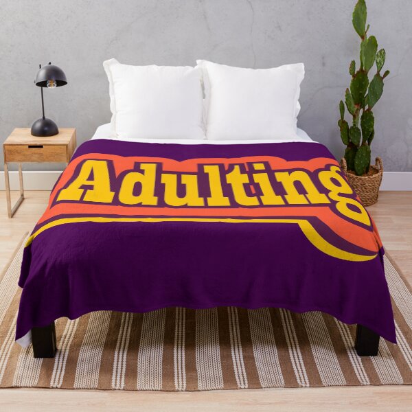 Item preview, Adulting Retro Typography, Vintage Slang Word designed and sold by ArtNoveltee.