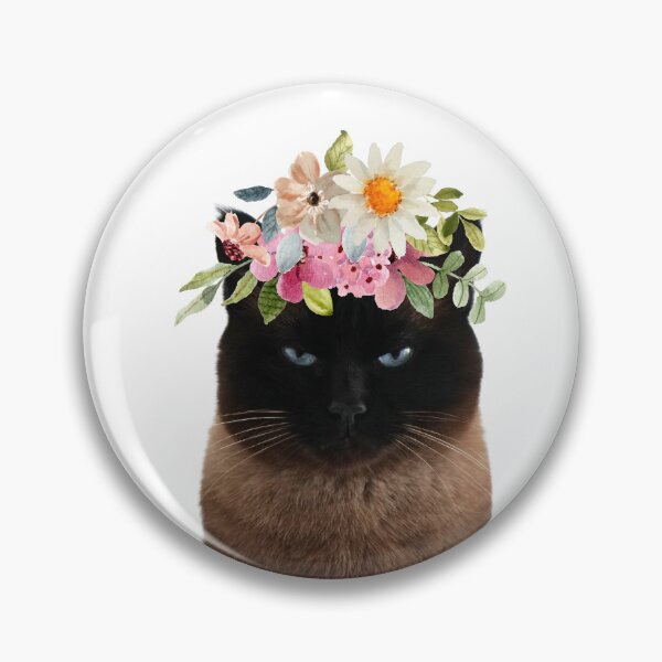 Item preview, Floral Crowned Cat designed and sold by memisiArt.