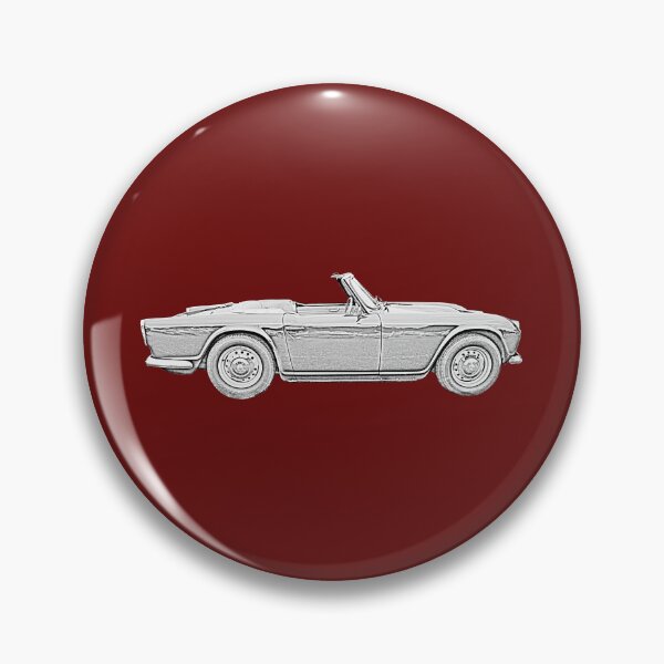 Item preview, Triumph TR4 1960s classic car side view monochrome designed and sold by soitwouldseem.