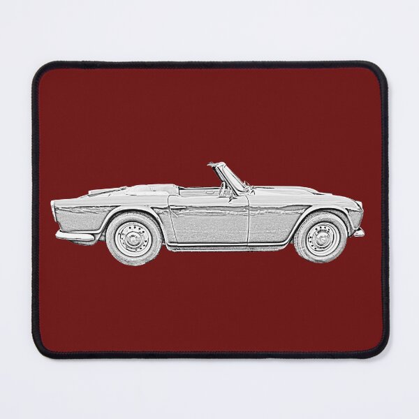 Item preview, Triumph TR4 1960s classic car side view monochrome designed and sold by soitwouldseem.
