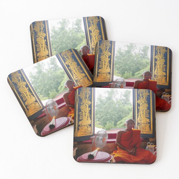 Item preview, A Buddhist Monk at the Phra Pathom Chedi Temple, Thailand designed and sold by JonDelorme.