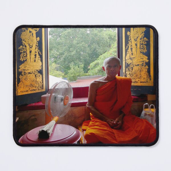 Item preview, A Buddhist Monk at the Phra Pathom Chedi Temple, Thailand designed and sold by JonDelorme.