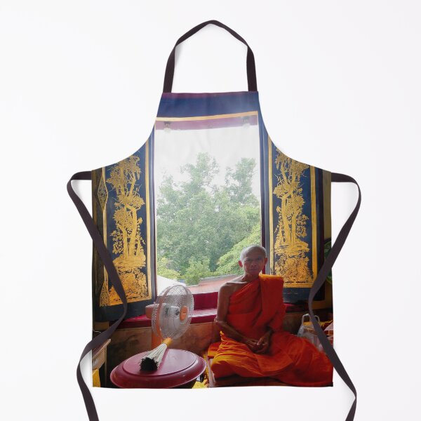 Item preview, A Buddhist Monk at the Phra Pathom Chedi Temple, Thailand designed and sold by JonDelorme.