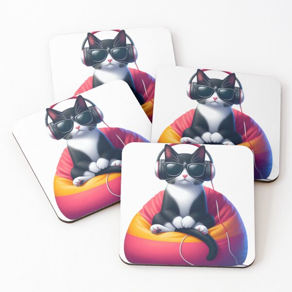Item preview, Purr-fect Tunes designed and sold by Wise-Stickers.
