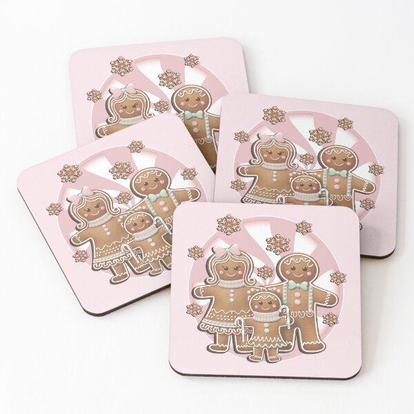 Item preview, Christmas Pastel Pink Gingerbread designed and sold by tamdevo1.