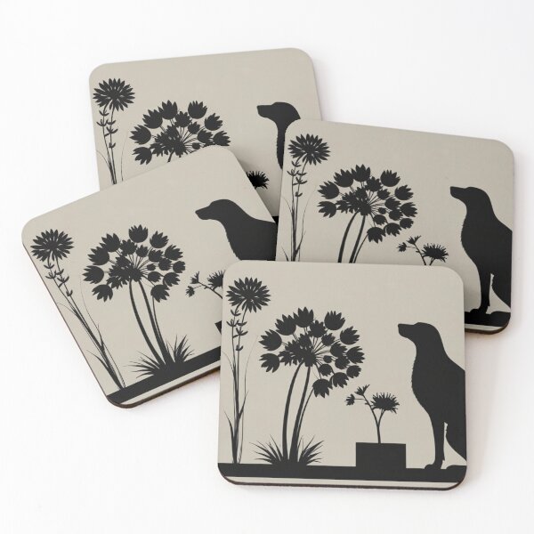 Item preview, A dog stares intently at plants, completely lost in deep, philosophical thought! designed and sold by Josejuju.