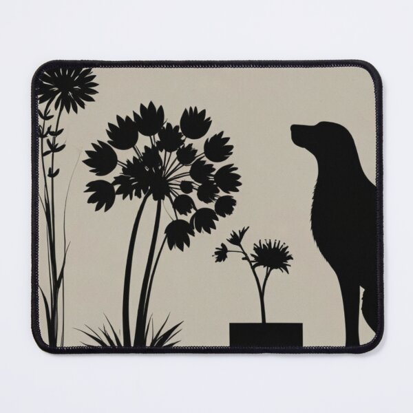 Item preview, A dog stares intently at plants, completely lost in deep, philosophical thought! designed and sold by Josejuju.
