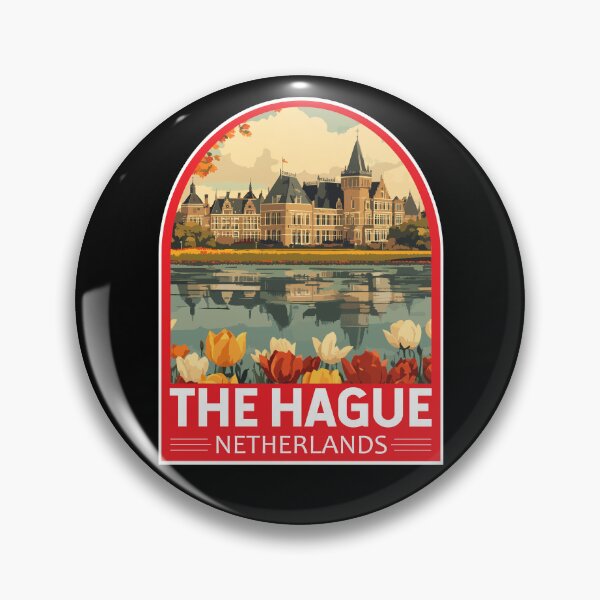 Item preview, The Hague Netherlands Travel Art Emblem designed and sold by KrisSidDesigns.