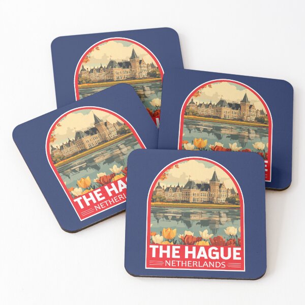 Item preview, The Hague Netherlands Travel Art Emblem designed and sold by KrisSidDesigns.
