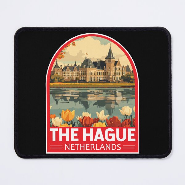 Item preview, The Hague Netherlands Travel Art Emblem designed and sold by KrisSidDesigns.