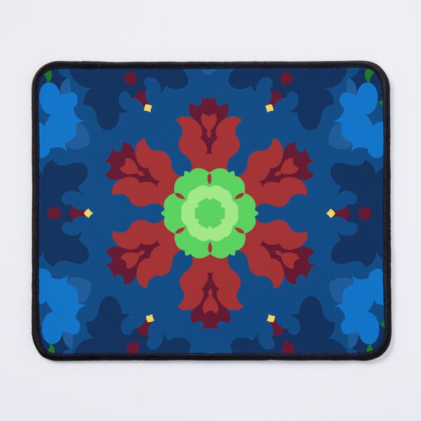 Item preview, Retro Mandala Blue Red and Green designed and sold by WormholeOrbital.
