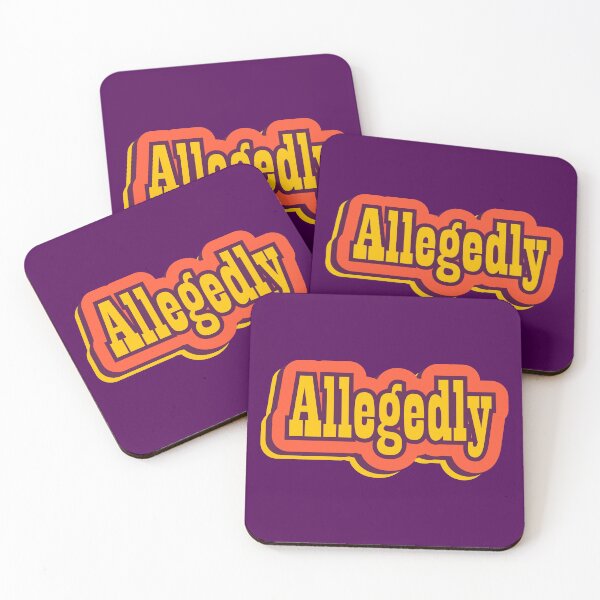 Item preview, Allegedly Retro Typography, Vintage Slang Word designed and sold by ArtNoveltee.