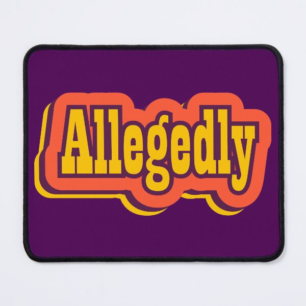 Item preview, Allegedly Retro Typography, Vintage Slang Word designed and sold by ArtNoveltee.