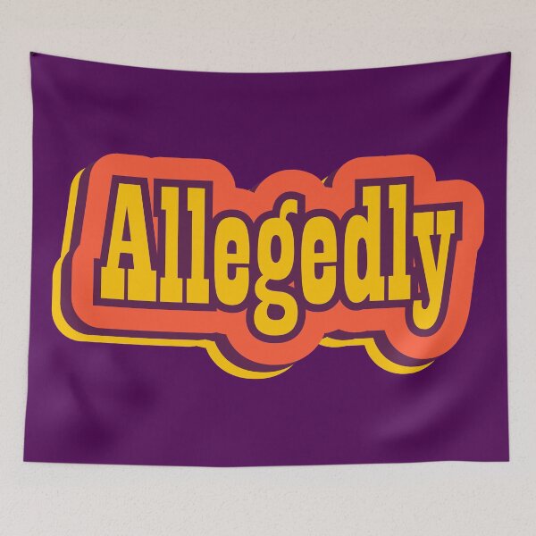 Item preview, Allegedly Retro Typography, Vintage Slang Word designed and sold by ArtNoveltee.
