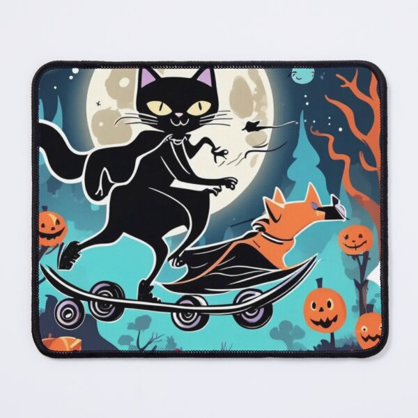 Item preview, "Skeleton Skater in a Spooky Forest" designed and sold by Jivanix.