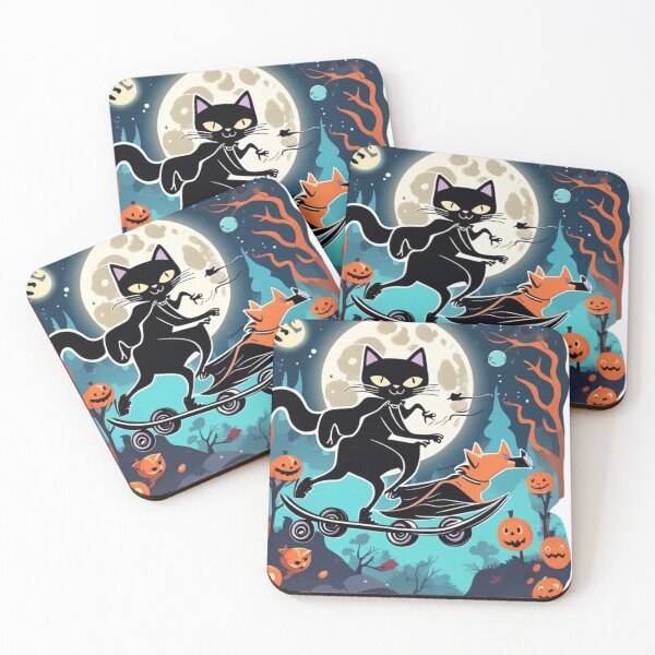 Item preview, "Skeleton Skater in a Spooky Forest" designed and sold by Jivanix.