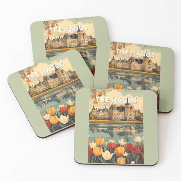 Item preview, The Hague Netherlands Travel Art Vintage designed and sold by KrisSidDesigns.