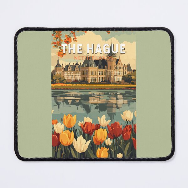 Item preview, The Hague Netherlands Travel Art Vintage designed and sold by KrisSidDesigns.
