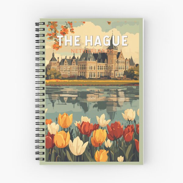 Item preview, The Hague Netherlands Travel Art Vintage designed and sold by KrisSidDesigns.