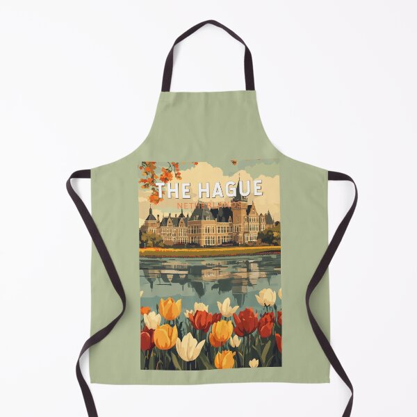Item preview, The Hague Netherlands Travel Art Vintage designed and sold by KrisSidDesigns.