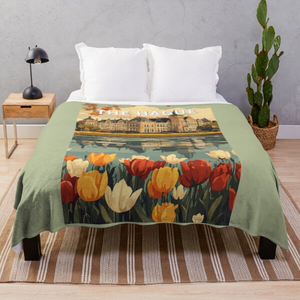 Item preview, The Hague Netherlands Travel Art Vintage designed and sold by KrisSidDesigns.
