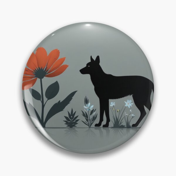 Item preview, Dog staring at colourful plant designed and sold by Josejuju.