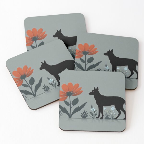 Item preview, Dog staring at colourful plant designed and sold by Josejuju.