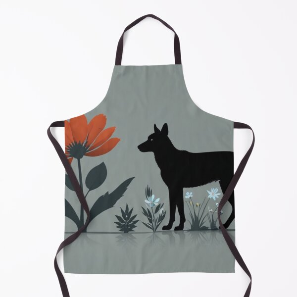 Item preview, Dog staring at colourful plant designed and sold by Josejuju.