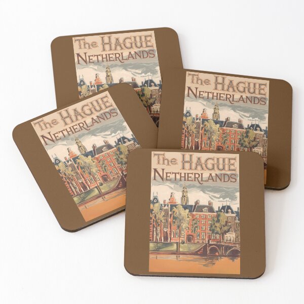 Item preview, The Hague Netherlands Illustration Travel Art Vintage designed and sold by KrisSidDesigns.