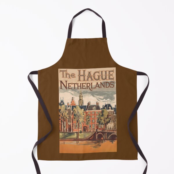 Item preview, The Hague Netherlands Illustration Travel Art Vintage designed and sold by KrisSidDesigns.