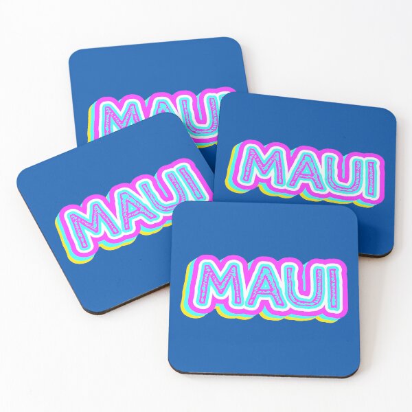 Item preview, Maui Beach Retro Typography designed and sold by ArtNoveltee.