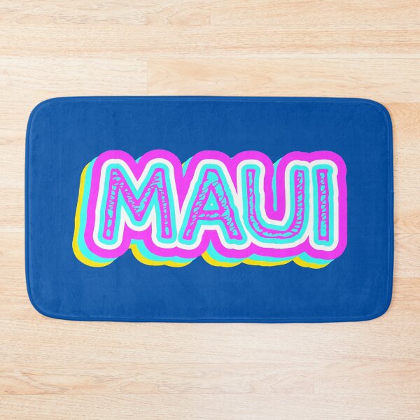 Item preview, Maui Beach Retro Typography designed and sold by ArtNoveltee.