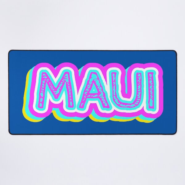 Item preview, Maui Beach Retro Typography designed and sold by ArtNoveltee.
