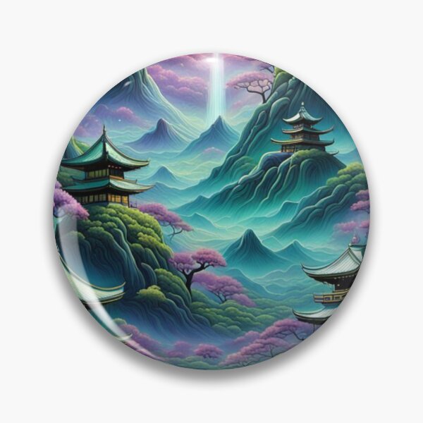 Item preview, Serene Temples Under a Cosmic Moon designed and sold by Ophelia's Bazaar.