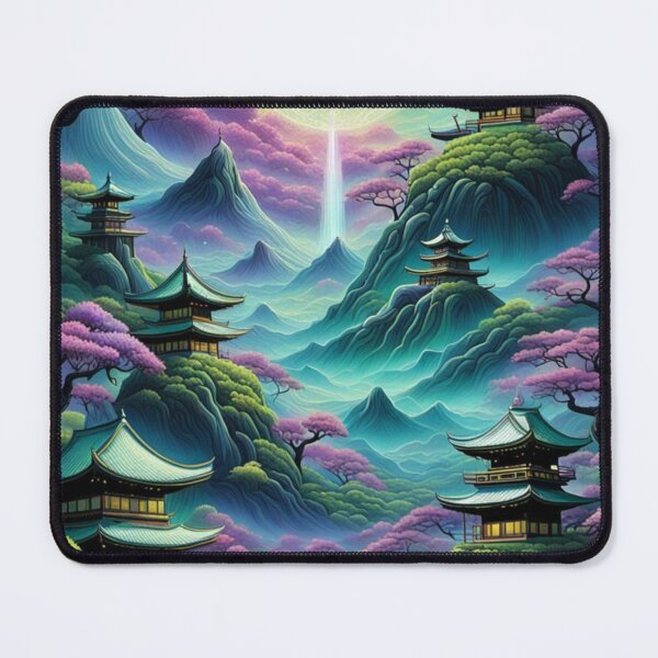 Item preview, Serene Temples Under a Cosmic Moon designed and sold by Ophelia's Bazaar.